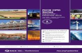RICS CPD Series · please contact the RICS Conferences team on +44 (0)20 7695 1600 or email conferences@rics.org. Regards Richard Moxon Chairman, RICS UK Welcome to the new RICS CPD