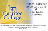 Student Success Scorecard 2018 Fact Book overview ... Student Success Scorecard 2018 & Fact Book overview Dr. Kristi Blackburn, Dean of Institutional Effectiveness, Research and Planning