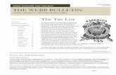 THE WEBB WEBB BULLETIN Vol 2 Issue 4.pdf · PDF file THE WEBB BULLETIN Page 3 may notice that a person has two “tithes” in one year in his household and in the following year