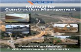 VDOT Manual for Construction Management ... Section 1: Pre‐Construction Activities Section 1.1 Constructability Reviews – Page 1 VDOT Manual for Construction Management VDOT Road