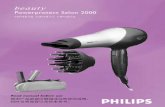 Powerprotect Salon 2000 - download.p4c.philips.comThe Quick-Dry setting ‡The Quick-Dry setting enables you to dry shower-wet hair very quickly (fig.2). It is recommended to use the