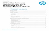 HP Verified Reference Architecture for Citrix XenDesktop 7 ......Technical white paper | HP Verified Reference Architecture for Citrix XenDesktop 7.6 on ConvergedSystem 700 2.0 3 Executive