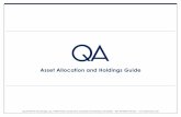 Asset Allocation and Holdings Guide - QA InvestQuantitative Advantage, LLC, 10400 Yellow Circle Drive, Suite 303, Minnetonka, MN 55343 · 866-767-8007 toll-free · Asset Allocation