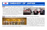EMBASSY OF JAPAN BULLETIN EMBASSY OF JAPAN · Page 4 (CULTRAL AFFAIRS) J-POP Festival EMBASSY OF JAPAN BULLETIN October-December 2015 On the 2nd & 3rd of October 2015, the Japan Information
