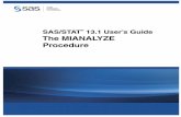 The MIANALYZE Procedure - SAS · A companion procedure, PROC MI, creates multiply imputed data sets for incomplete multivariate data. It uses methods that incorporate appropriate