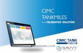 SAVVY CIMC TANKMILES lk · SAVVY savvy.telematics.com CIMCTA[UK clMc ENRIC Cicu AMKD L4BN ON TANK APPROVED