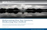 Reforming Our Tax System, Reducing Our Deficit · 2014-06-04 · Reforming Our Tax System, Reducing Our Deficit Roger Altman, William Daley, John Podesta, Robert Rubin, Leslie Samuels,
