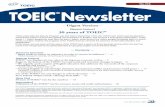 TOEIC Newsletter digest - iibc-global.org―2 ― TOEIC® test displays its true value as the Japanese economy evolves The TOEIC test was devised in Japan and the Secure Program (SP)