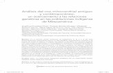 Análisis del dNa mitocondrial antiguo y contemporáneo ... · análisis DEl Dna mitoconDrial antiguo y contEmPoránEo 155 número 58, septiembre-diciembre, 2013 pecíficos de grupos