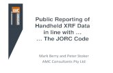 Public Reporting of Handheld XRF Data in line with … … The ... Reporting_Berry.pdfPublic Reporting of Handheld XRF Data ... “ *Niton XRF - The Niton XRF unit is a Company owned