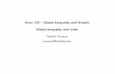 Econ 133 { Global Inequality and Growth Global inequality ...gabriel-zucman.eu/files/econ133/2017/Econ133_Lecture21.pdf · trade impacts according to worker and Þrm characteristics.
