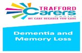 Dementia and Memory Loss · Dementia and Memory Loss If you are concerned about someone who is becoming forgetful or confused it is important that you discuss your concerns with the