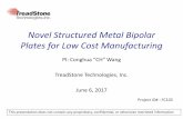 Novel Structured Metal Bipolar Plates for Low Cost ...technology demonstrated in previous SBIR project. – Investigate the relationship between processing conditions and doped ...