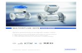 WATERFLUX 3070...WATERFLUX 3070 Technical Datasheet Battery powered electromagnetic water meter • Battery driven with very low power consumption for remote locations • Easy installation