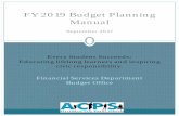Budget Planning Manual FY 2019 - acps.k12.va.us · Page 2 Budget Planning Manual 1. Academic Excellence and Educational Equity: Every student will be academically successful and prepared