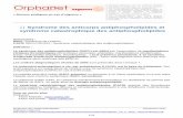 syndrome catastrophique des antiphospholipides · 2017-12-11 · - Bilan morphologique : Échographies cliniques pouvant mettre en évidence une thrombose veineuse profonde, une atteinte