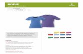 BODIE - PCNA · Ultra soft and comfortable, the Bodie is an essential tee for any corporate, food services, team and school. The Bodie Short Sleeve Tee features a rib crew neck collar
