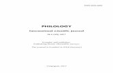 PHILOLOGYsciphilology.ru/d/philology_no_4_10_july.pdf · 2019-04-15 · ISSN 2414-4452. PHILOLOGY. 2017. № 4 (10).2 UDC 8 LBC 72 PHILOLOGY International scientific journal, №