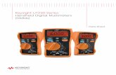 Keysight U1230 Series Handheld Digital Multimeters (DMMs) · 2014-11-18 · Notes for diode specifications: 1. Overload protection: 600 Vrms for short circuits with < 0.3 A current.
