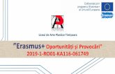 Liceul de Arte Plastice Timișoara Erasmus+ Oportunități și ... · Despre proiect - OPORTUNITĂȚI: •Proiectul ^Erasmus+ Oportunitățiși Provocări", nr. 20197-1-RO01-KA116-061749