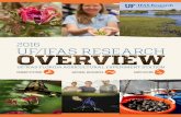 2016 UF/IFAS RESEARCH...UF/IFAS provides research support for faculty members assigned to 14 departments and one school on the UF main campus, plus off-campus facilities including