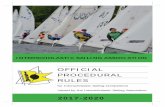 OFFICIAL PROCEDURAL RULESOFFICIAL PROCEDURAL RULES For Interscholastic Sailing Competition Sanctioned and Sponsored by the Interscholastic Sailing Association (the national authority