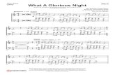 What A Glorious Night (Sidewalk Prophets) · (SATB) What A Glorious Night - page 5 of 5 Key: C &? bb bb 4 4 4 4 18l 18l Mysterious q = 96
