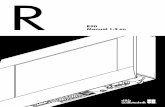 R90Manual 1.2 en...Install measure (cut out) 141 x 191 mm (5.55" x 7.5") Weight 0.9 kg/1.98 lb R90 dimensions in mm [inch] 1 R90 Touchscreen remote control 4 d&b R90 Manual 1.2 en.