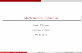 Mathematical Induction - University Of MarylandWeak Induction Intro to Induction The principle Principle of Weak Mathematical Induction Assume P(n) is a predicate applied on any natural