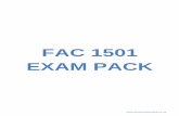 FAC 1501 EXAM PACK - StudyNotesUnisa · Provisional Total Debtor (dishonoured cheque) Insurance - Stop order Security services – debit order Bank charges 319 800 16 500 15 000 7