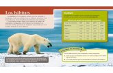 Los hábitats En peligro - Teacher Created Materials...8 9 En esta cadena alimentaria, el bacalao del Ártico se come plancton. Las aves árticas, focas, ballenas asesinas (orcas)