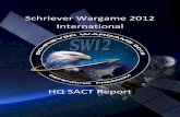 Schriever Wargame 2012 Internationalvi 10. Schriever Wargame 2012 International reaffirmed that the Land, Air, Maritime, Cyber, and Space domains cannot be viewed as separate and independent