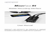 Mixer Face R4 - CEntrance · Mixer Face R4 User Manual 3 Features at a Glance One of the most impressive features of MixerFace R4 lies in its digital technology, which connects the
