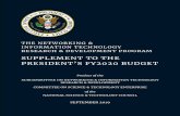 SUPPLEMENT TO THE PRESIDENT’S FY2020 BUDGET · 2019-09-05 · NITRD SUPPLEMENT TO THE PRESIDENT’S FY2020 BUDGET . About the National Science and Technology Council . The National