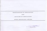 MEMORANDUM OF ASSOCIATION AND ARTICLES ... MEMORANDUM OF ASSOCIATION AND ARTICLES OF ASSOCIATION MUSIC BROADCAST LIMITED 1 COMPANY LIMITED BY SHARES MEMORANDUM OF ASSOCIATION OF *MUSIC