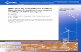 NREL/CP-520-44968 Spectrum Enabling Accelerated Testing of … · 2013-09-27 · Conference Paper . NREL/CP-520-44968 . July 2009 . Analysis of Transmitted Optical Spectrum Enabling