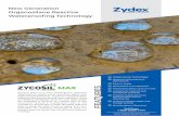 New Generation Organosilane Reactive Waterprooﬁng Technologyzydexindustries.com/wp-content/uploads/2019/05/Zycosil-Max-1.pdf · ZycoSil Max is best applied at ambient temperatures