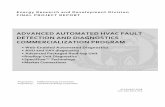 Advanced Automated HVAC Fault Detection And Diagnostics … · 2013-08-21 · iv ABSTRACT The goals of the Advanced Automated Heating, Ventilation and Air Conditioning Fault Detection