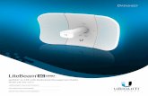 LiteBeam® LBE-5AC-Gen2 Datasheet · Ubiquiti’s InnerFeed® technology integrates the radio into the feedhorn of an antenna, so there is no need for a cable. This improves performance