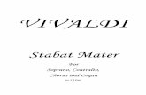 Stabat Mater title pages - CPDL · Stabat MaterStabat Mater For For Soprano, Contralto, Soprano, Contralto, Chorus and Organ arr. T B Pratt arr. T B Pratt . A. VIVALDI Stabat Mater
