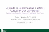 A Guide to Implementing a Safety Culture in Our ¢â‚¬¢ Safety training and safety education is a critical