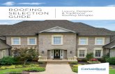 ROOFING SELECTION - CertainTeedLUXURY SHINGLES GRAND MANOR® • Two full-size, fiberglass-based shingles with randomly applied tabs • Authentic depth and dimension of natural slate
