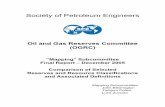 Society of Petroleum Engineers · Society of Petroleum Engineers Oil and Gas Reserves Committee (OGRC) “Mapping” Subcommittee Final Report – December 2005 Comparison of Selected