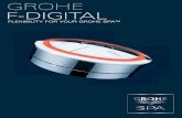 GroHE F-DiGitAlPrecise control, the perfect temperature and the luxury of saving your preferred settings with a single touch; GROHE F-digital will change your perception of faucets