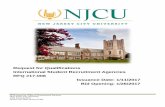 Request for Qualifications International Student Recruitment … · 2019-01-13 · RFQ Issued by: Office of Procurement Services New Jersey City University 2039 Kennedy Blvd Jersey
