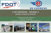 I-95 EXPRESS - PHASE 3 - FTBA...I-95 EXPRESS PHASE 3 - TYPICAL SECTION 7 Converts Existing HOV Lanes to Tolled Express Lanes Adds 1 Additional Tolled Express Lane in Each Direction
