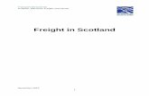 Freight in Scotland · 3.1.2 This table shows the ratio of goods leaving Scotland to those entering, in terms of weight. When all freight is combined, there was a greater tonnage
