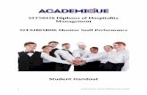 Student Handout - Academique...5 Student Handout Monitor Staff Performance 7July16 These tend to be the monitoring methods many managers are comfortable with because theyre about what