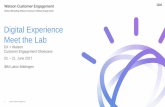 Digital Experience Meet the Lab - IBM and... · Digital Experience Meet the Lab DX + Watson Customer Engagement Showcase 1. Watson Customer Engagement Agenda 2 Fo 6/22/2017 Introduction