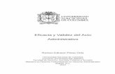 Eficacia y Validez del Acto Administrativocore.ac.uk/download/pdf/17037215.pdf · Eficacia y Validez del Acto Administrativo Romeo Edinson Pérez Ortiz Universidad Nacional de Colombia